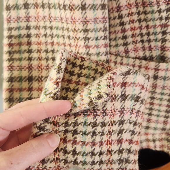 ALAIN MANOUKIAN Vintage Pink and Brown Wool Blazer, Size 8 - Picture 6 of 16